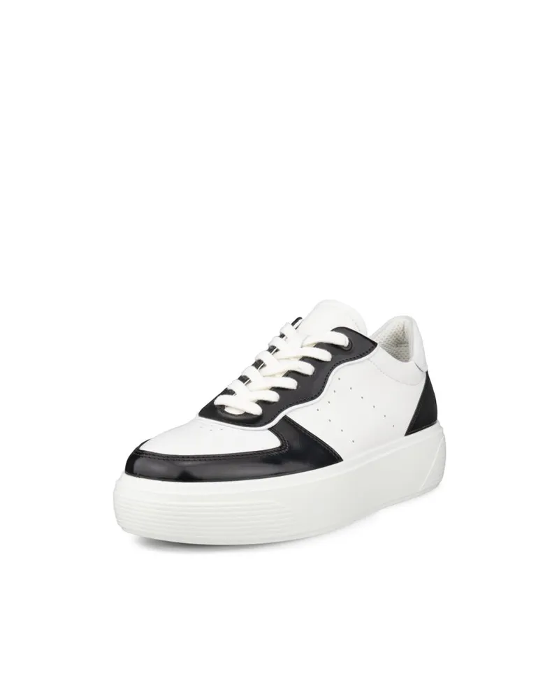 White ECCO Street Platform W White