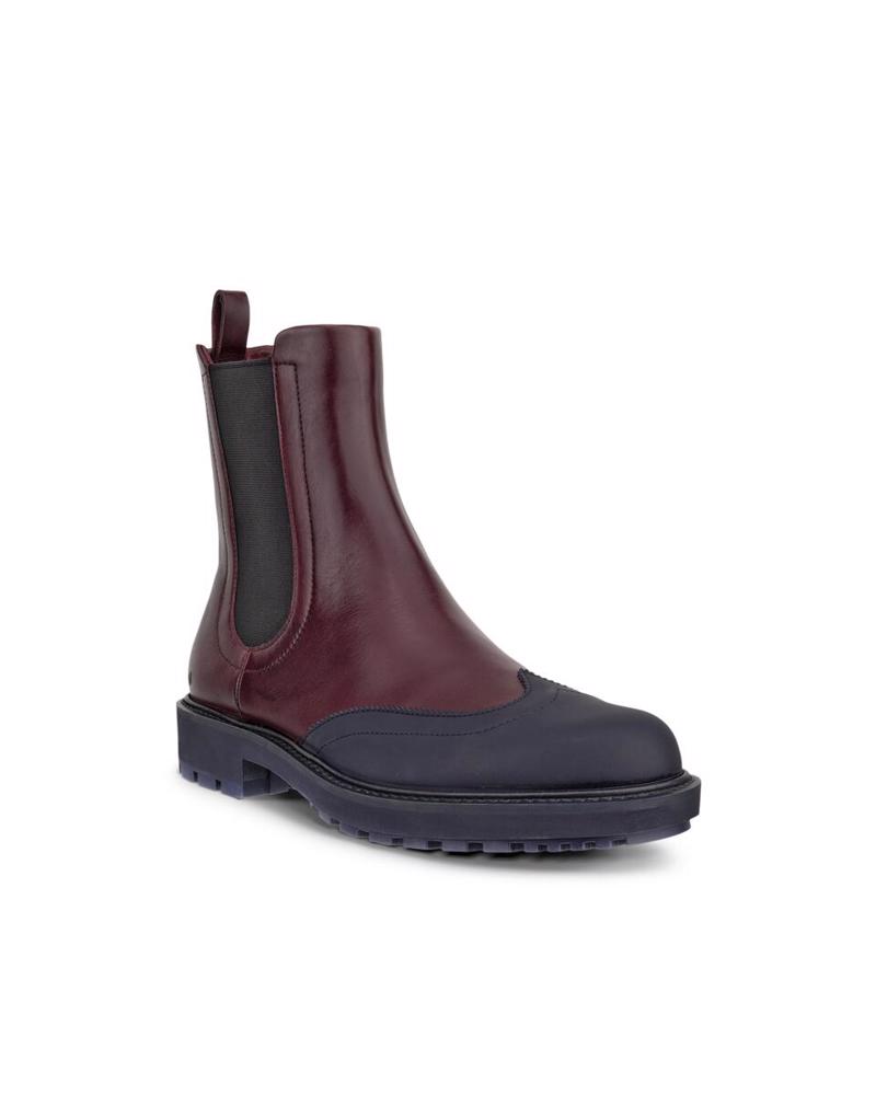 Red ECCO Metropole Oslo W Dark Ruby
