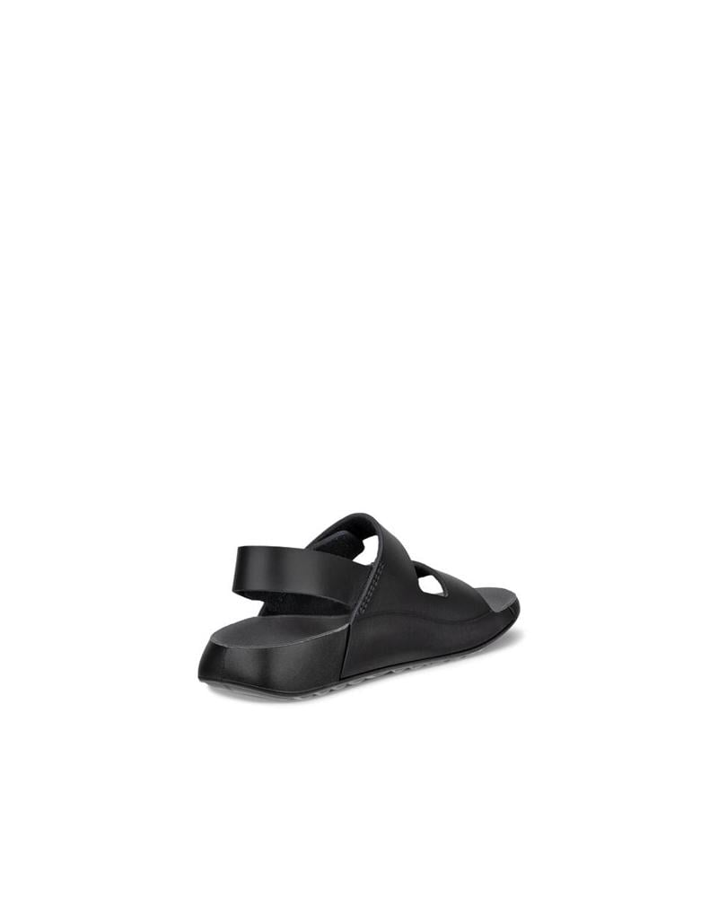 Black ECCO COZMO K FLAT SANDAL