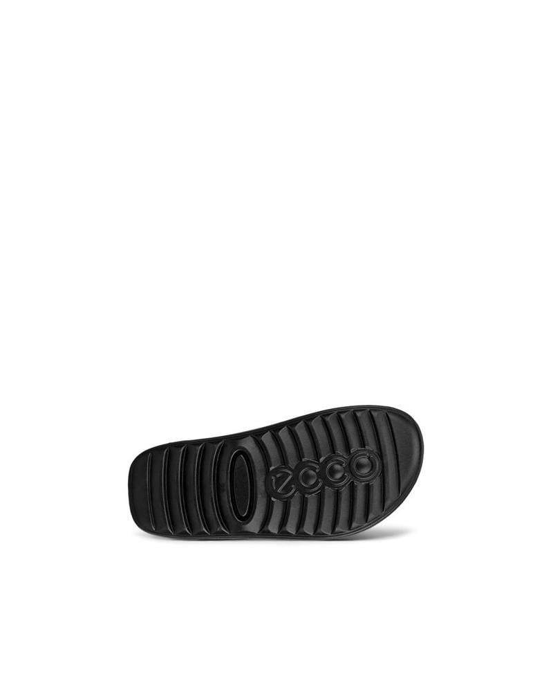 Black ECCO COZMO K FLAT SANDAL