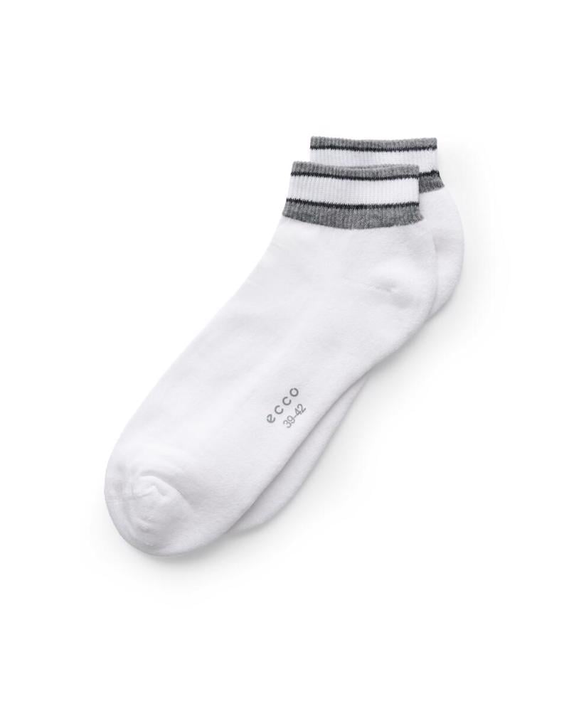 Beyaz ECCO Retro Low Cut 2-Pack