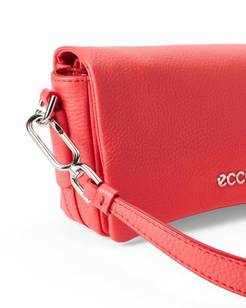 Kırmızı ECCO Pinch Bag M Soft Pebbled Leather
