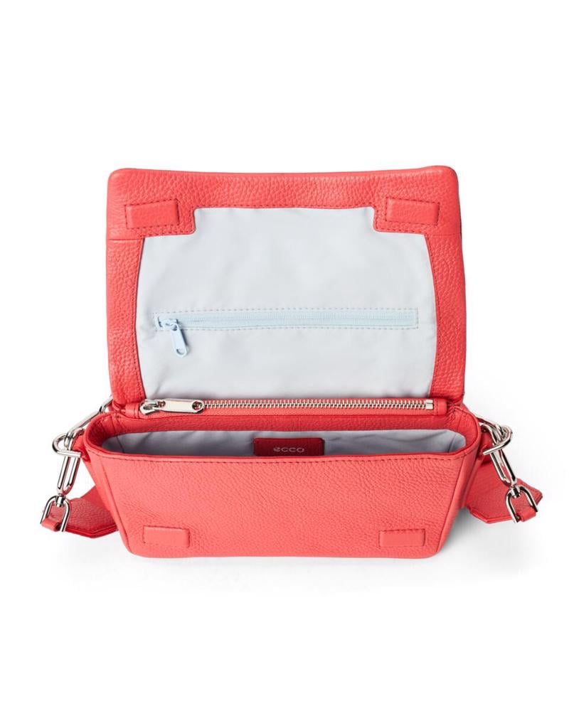 Kırmızı ECCO Pinch Bag M Soft Pebbled Leather