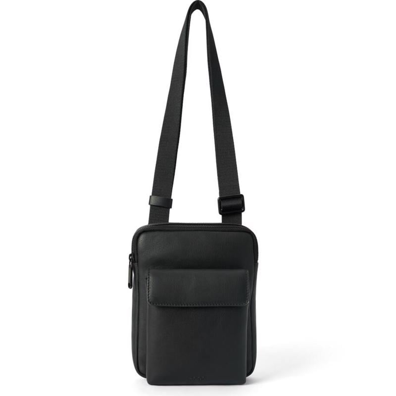 Black ECCO Flat Pouch City Crossbody