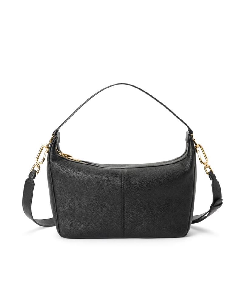 Siyah ECCO Hobo S Soft Pebbled Leather