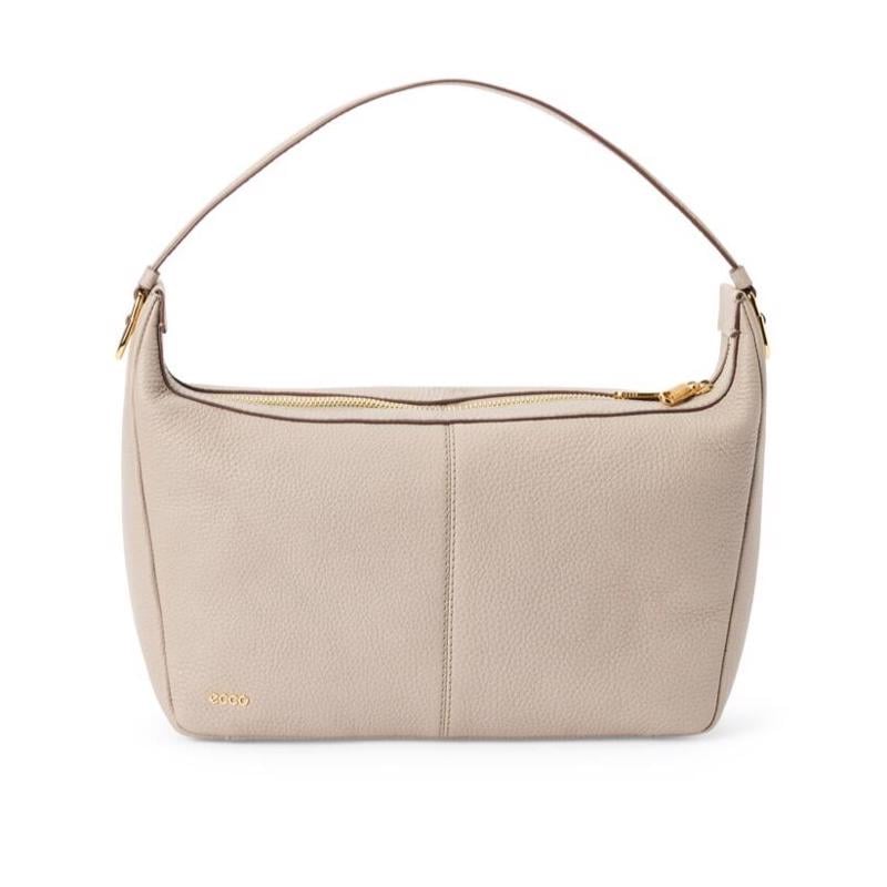 Bej ECCO Hobo S Soft Pebbled Leather