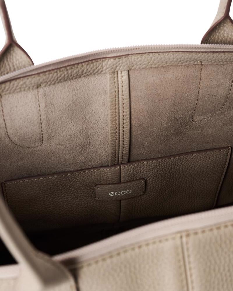 Bej ECCO Tote Go Light Soft Leather