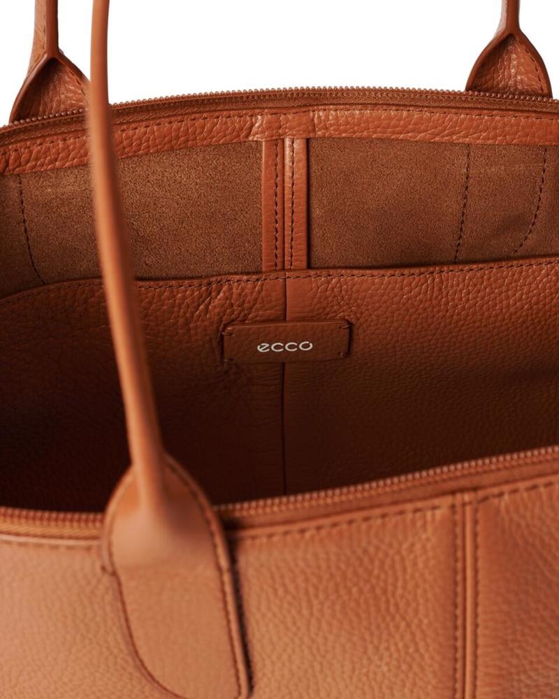 Camel ECCO Tote Go Light Soft Leather