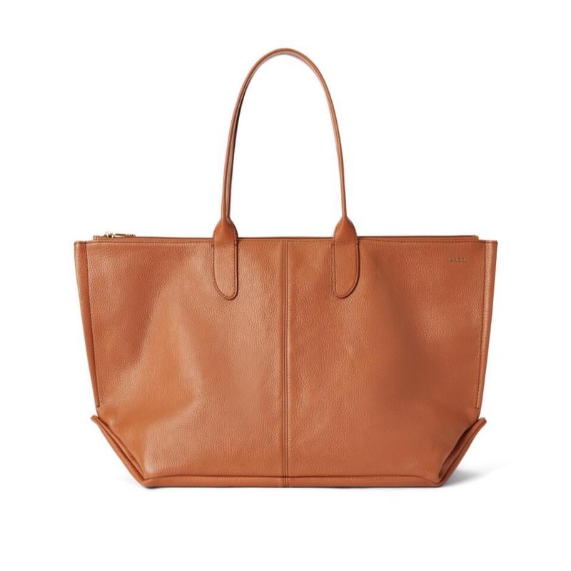 Camel ECCO Tote Go Light Soft Leather