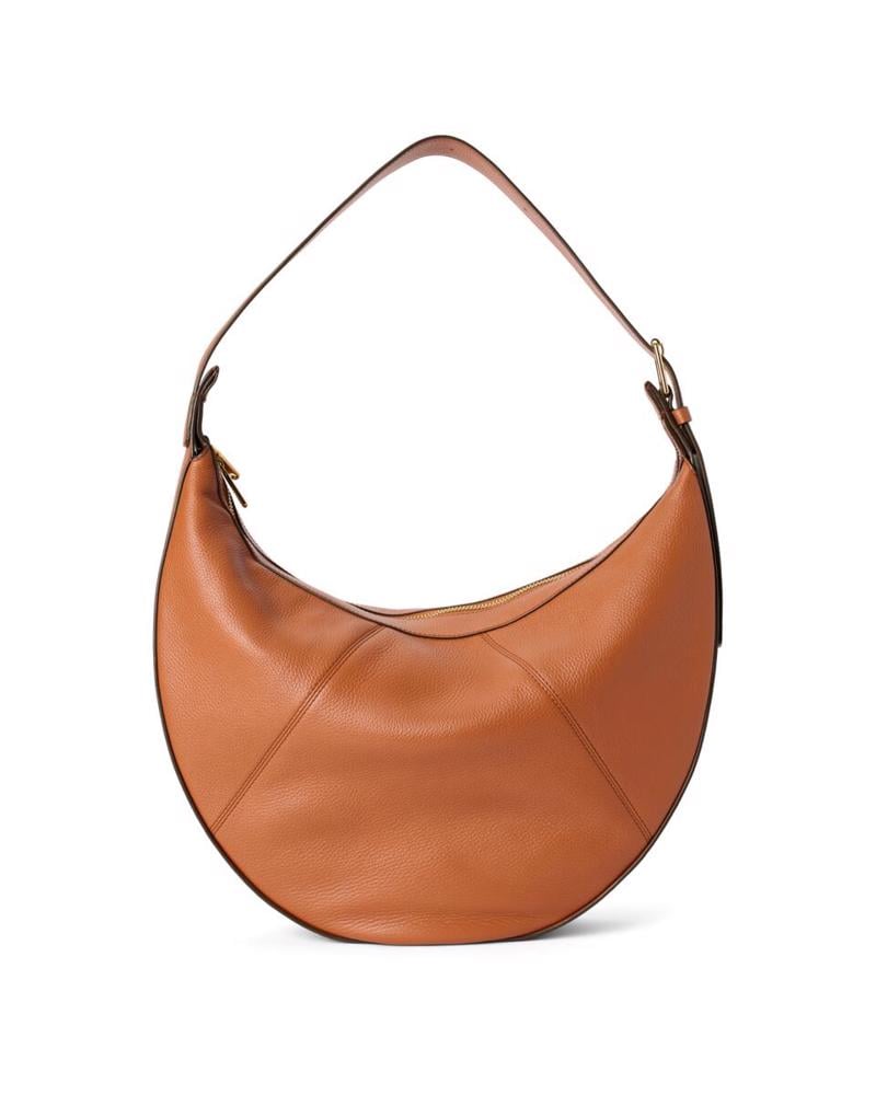 Camel ECCO Fortune Bag L Pebbled Leather