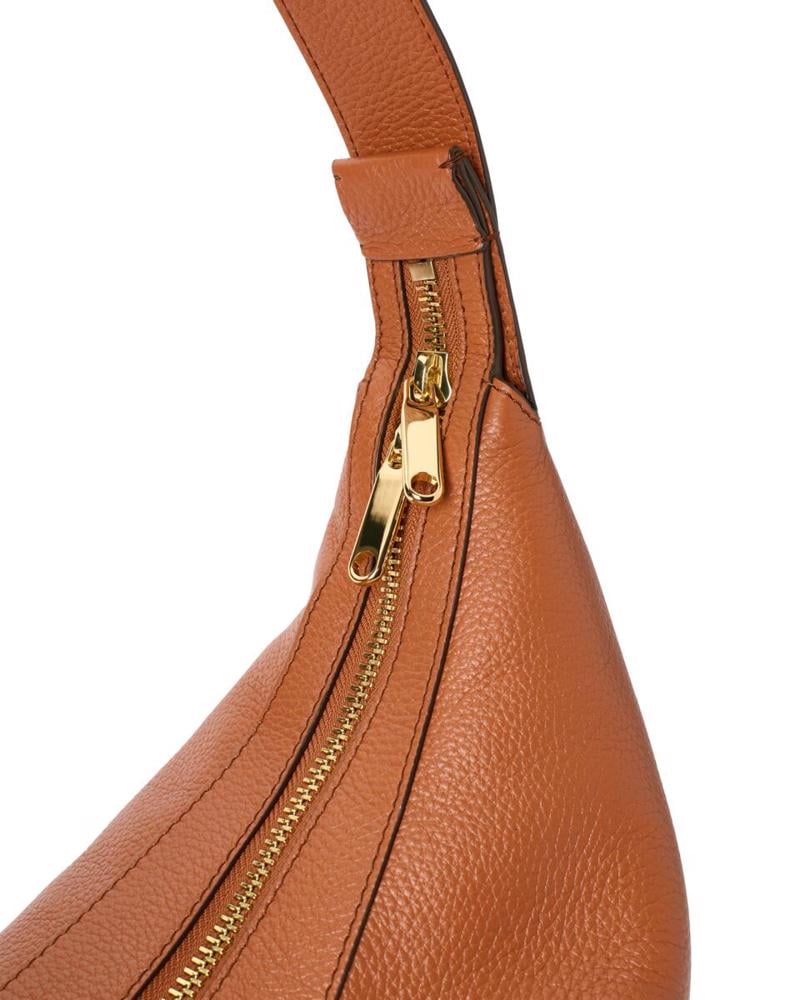 Camel ECCO Fortune Bag L Pebbled Leather