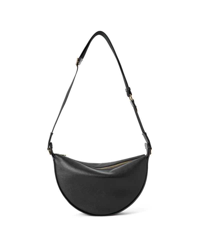 Black ECCO Fortune Bag M Pebbled Leather