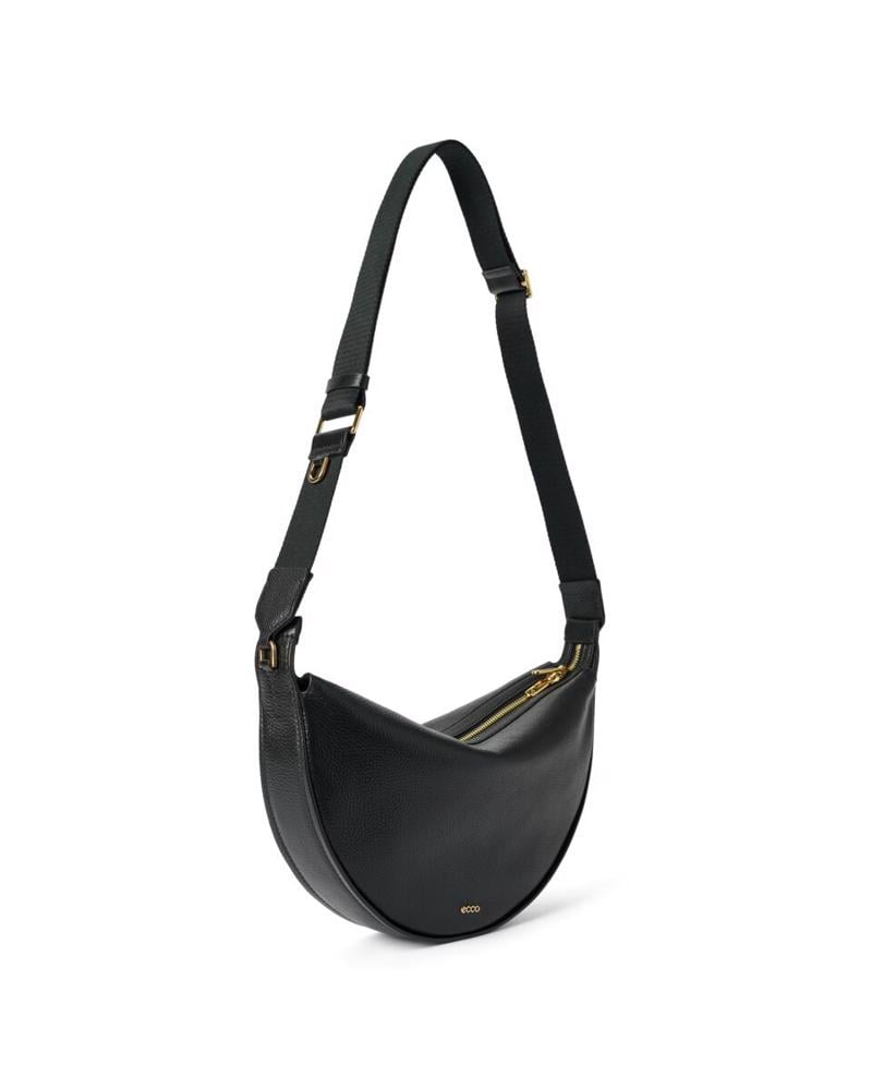 Black ECCO Fortune Bag M Pebbled Leather