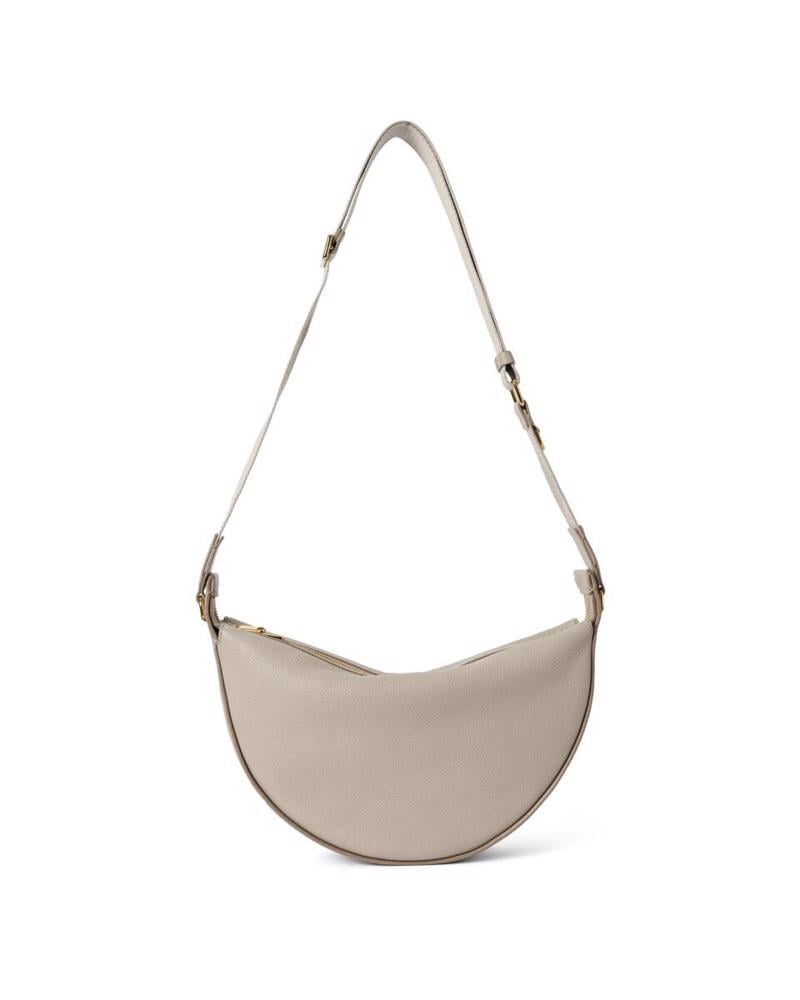 Beige ECCO Fortune Bag M Pebbled Leather