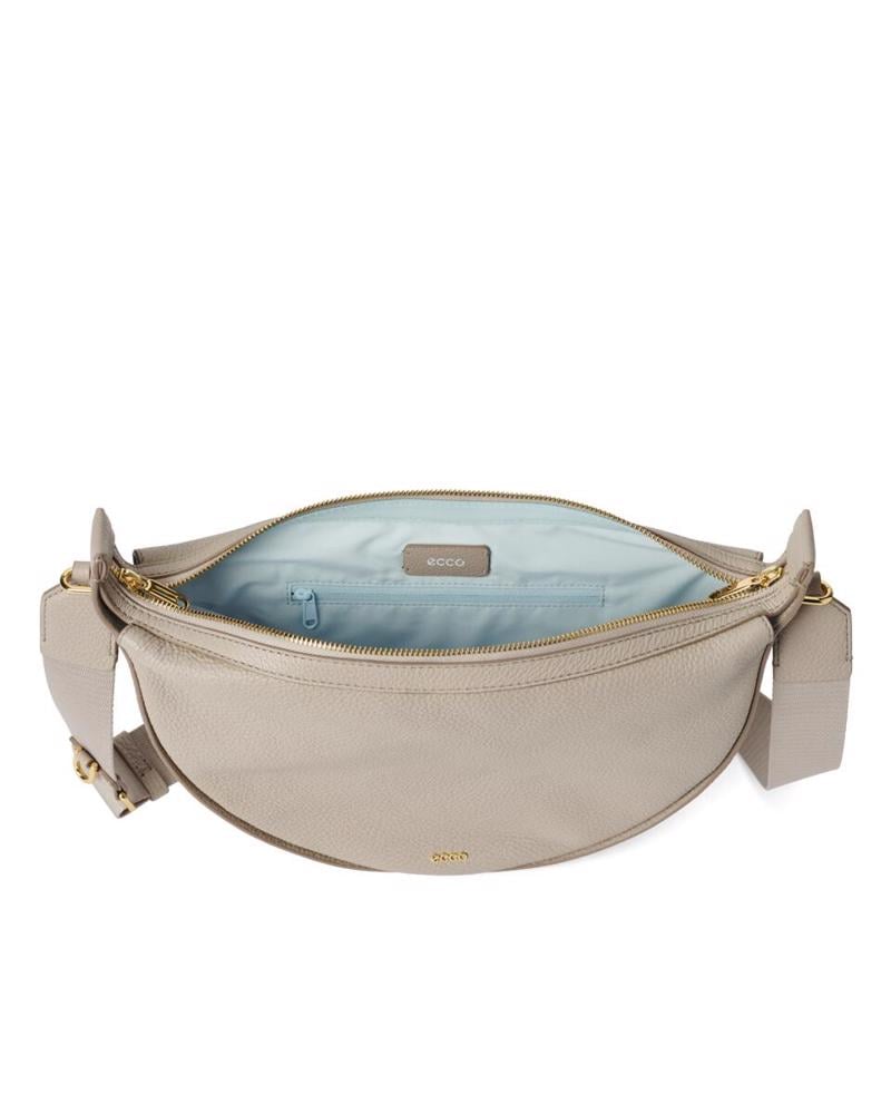 Beige ECCO Fortune Bag M Pebbled Leather
