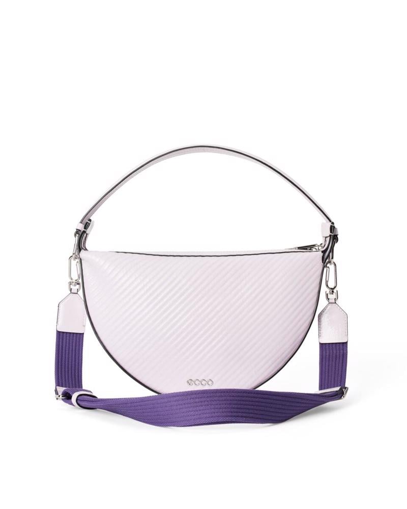 Purple ECCO Fortune Bag M Shiny Grooved