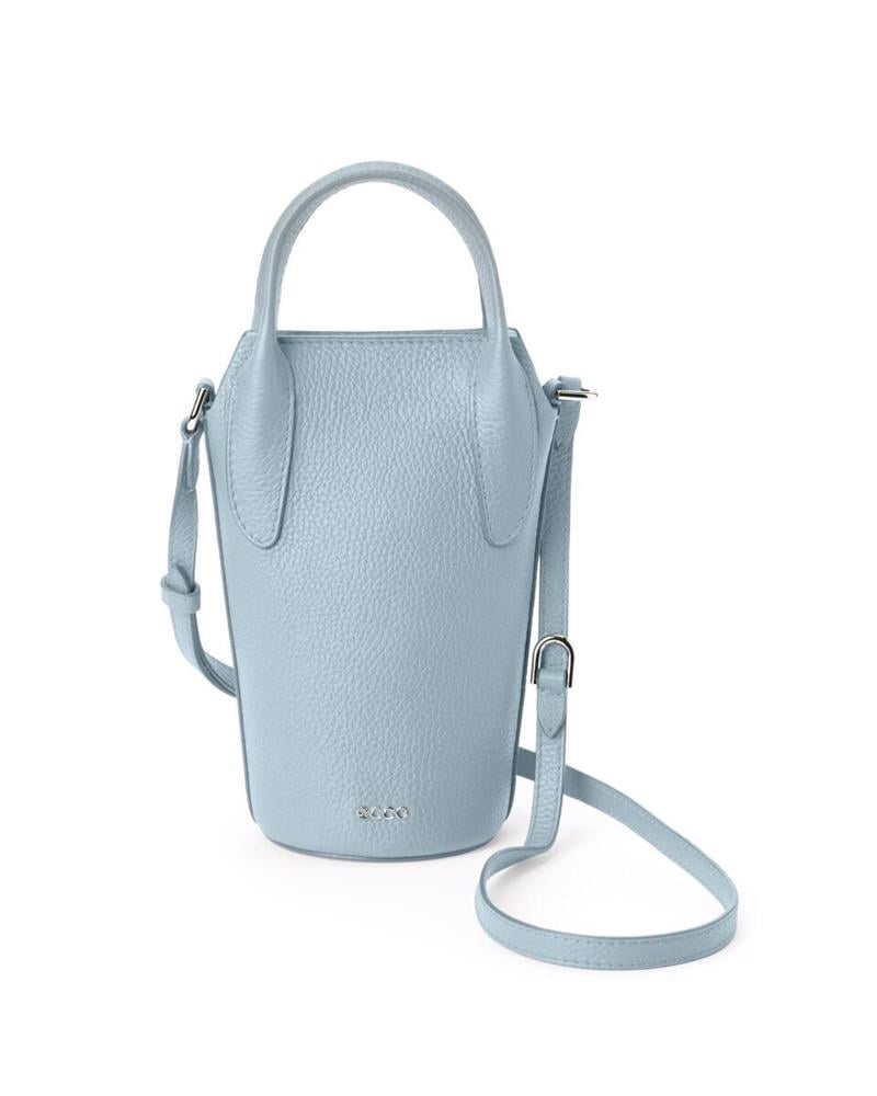 Blue ECCO Pot Bag Leather