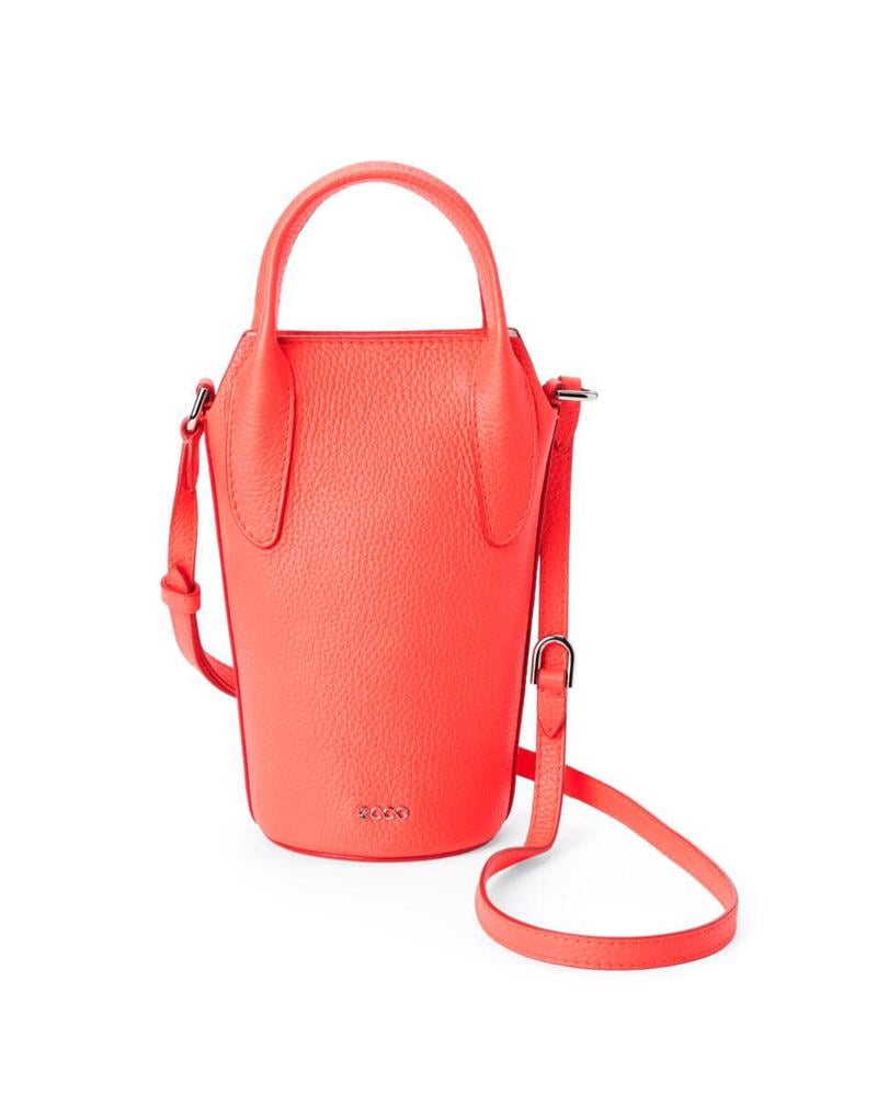 Red ECCO Pot Bag Leather